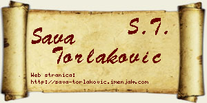 Sava Torlaković vizit kartica